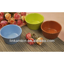 KC-04007ceramic pudding bowl wholesale,colorful bowls